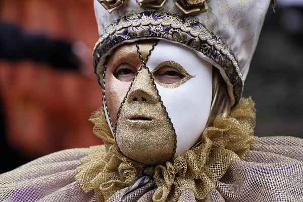 Venedik Talya Karnaval Kostümleri Maskeli Balosu — Stok fotoğraf