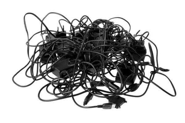 Verstrengelde Kabels Connectoren — Stockfoto