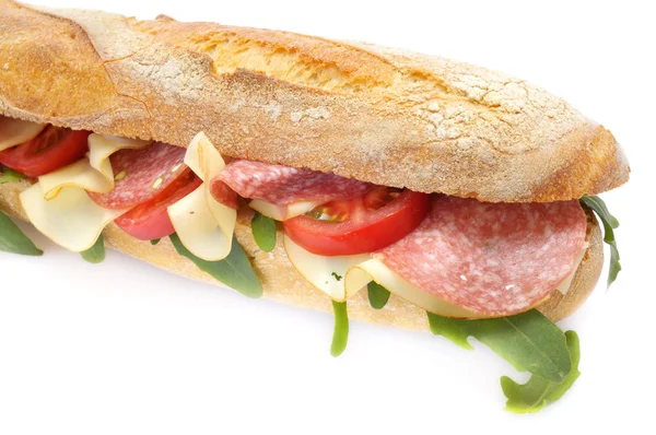 Conceito Alimentar Carne Salame Tempo Lanche — Fotografia de Stock