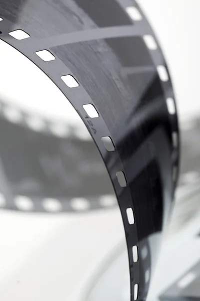 Film Strip Zwarte Achtergrond — Stockfoto