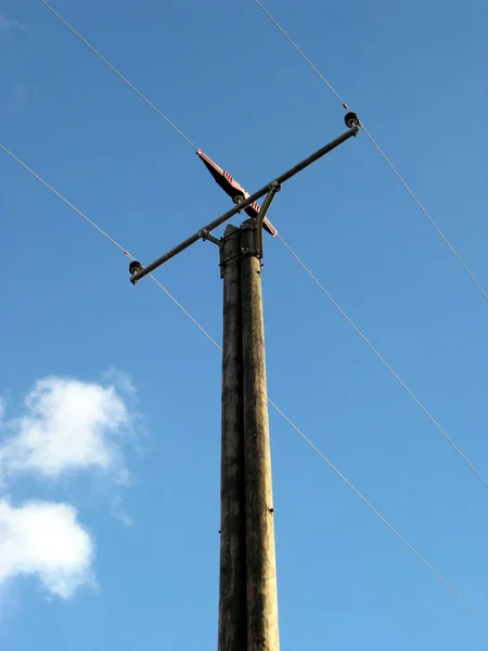 Hoogspanningstransmissie Energie — Stockfoto