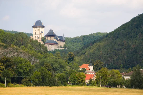 Burg Karlstein Reise Und Architekturkonzept — Stockfoto