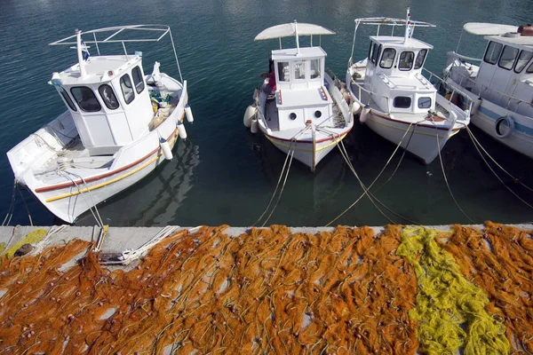 Barcos Pesca Nas Ilhas Gregas — Fotografia de Stock