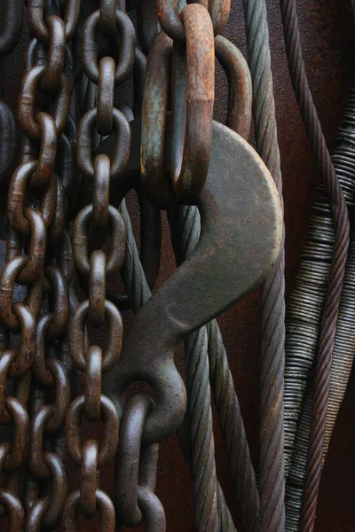 Close Rusty Chain — Stock Photo, Image