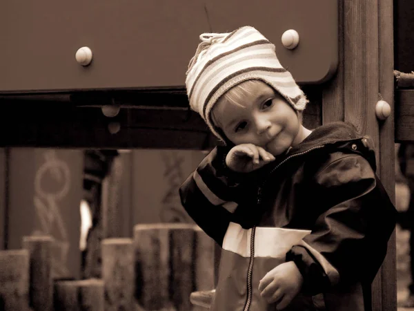 Дитячому Майданчику Восени 2004 Року — стокове фото