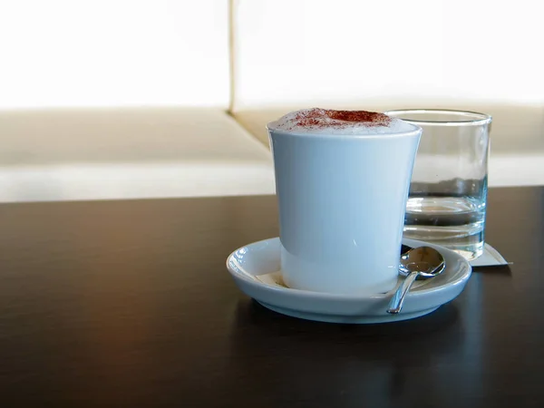 Xícara Café Mesa — Fotografia de Stock