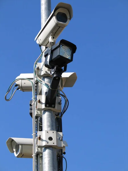 Vigilância Segurança Câmera Vídeo — Fotografia de Stock