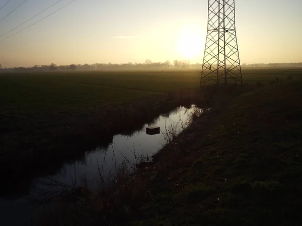 Protect Dike Bisams Hunted Traps Again Gassigehen Ochtumdeich — Stock Photo, Image