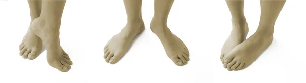 Nohy Ženy Noha Mladého Muže — Stock fotografie