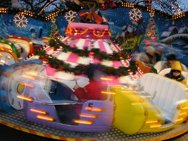 Carousel Christmas Market Hagen — Stock Photo, Image