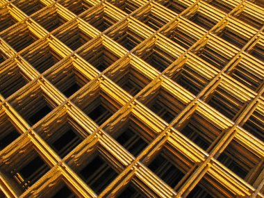 golden pattern of metal bars clipart