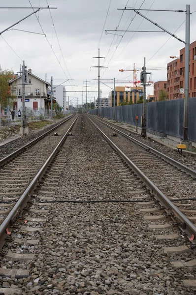 Tomma Räls Marken — Stockfoto