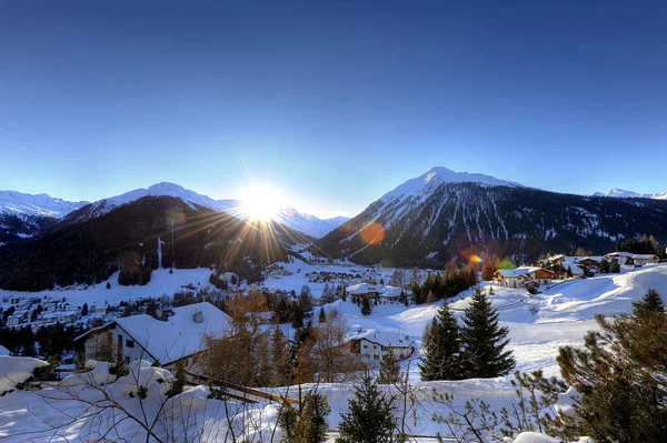 Vista Panorâmica Bela Paisagem Alpes — Fotografia de Stock