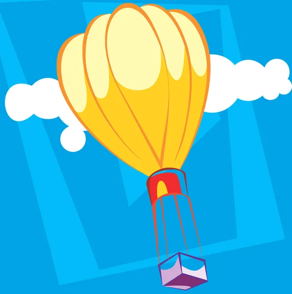 Varmluftsballon Kunst Illustration - Stock-foto