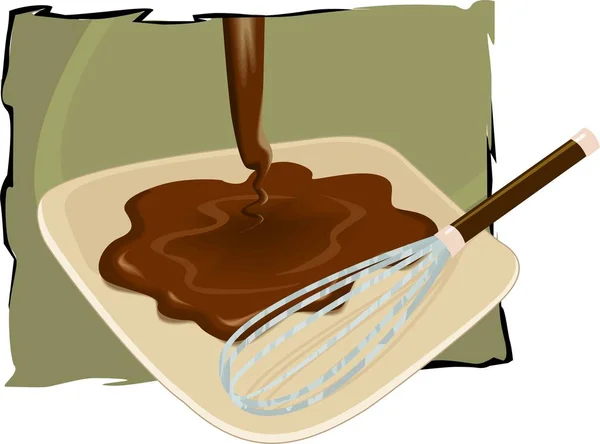 褐色的好吃巧克力 — 图库照片