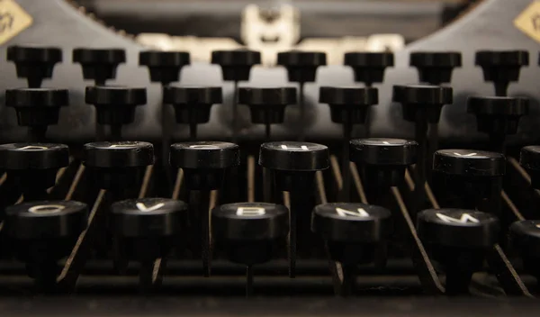Κοντινό Πλάνο Παλαιάς Γραφομηχανής — Φωτογραφία Αρχείου