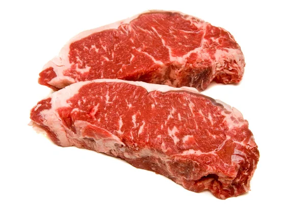 Dua New York Strip Steaks — Stok Foto