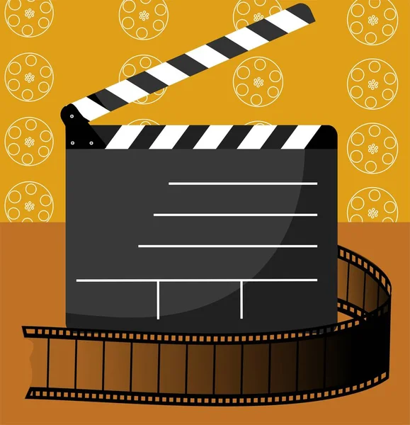 Illustration Film Clapper Board — Stock Photo, Image