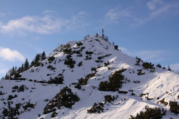 Sommet Des Montagnes Dans Les Nuages — Photo