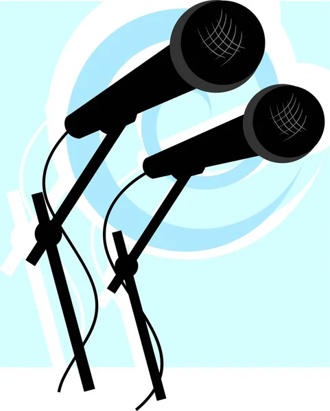 Mikrofon Audio Berendezések Mikrofon — Stock Fotó