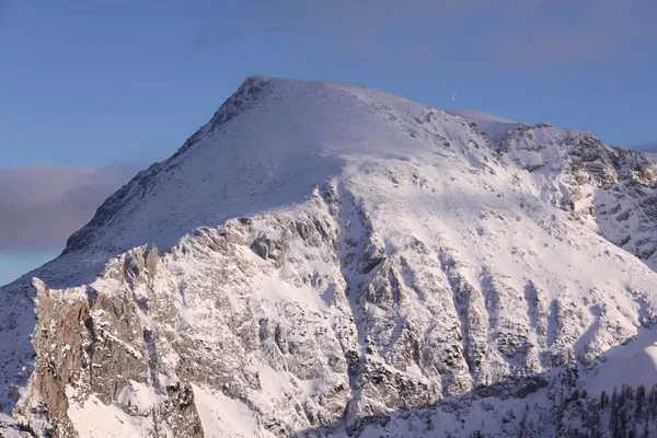 Schneebedeckter Berg Den Alpen — Stockfoto