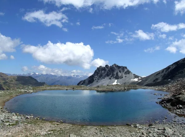 Vue Panoramique Sur Paysage Alpin Majestueux — Photo