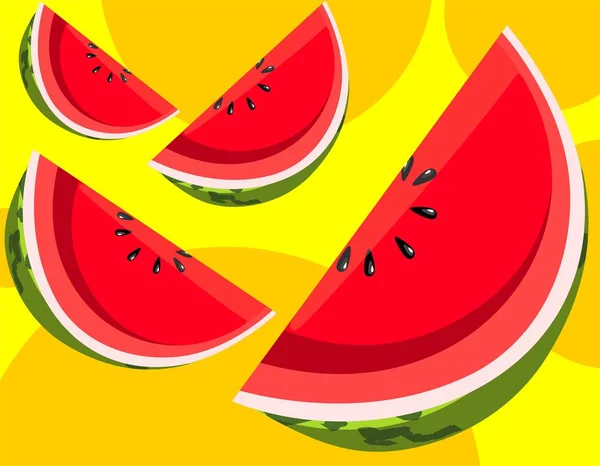 Wassermelone Große Sommerfrucht — Stockfoto