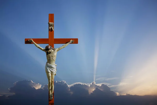 Schilderachtige Kijk Christelijk Kruisbeeld — Stockfoto