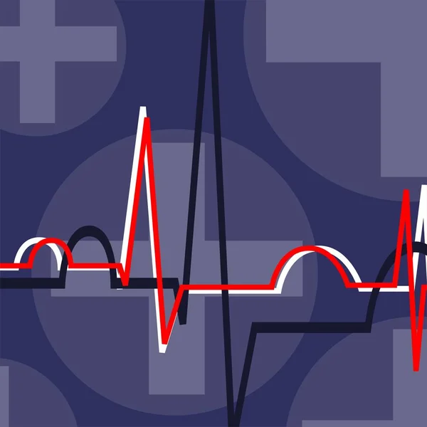 Cardiology Ecg Служба Швидкої Допомоги — стокове фото