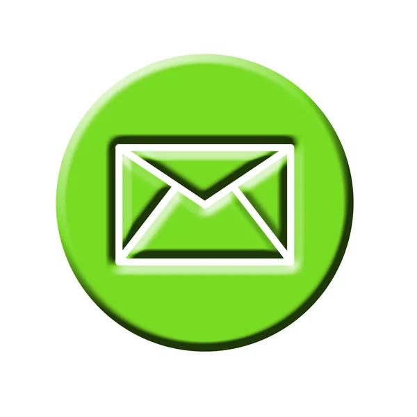 Mail Simple Web Icon — Stock Photo, Image