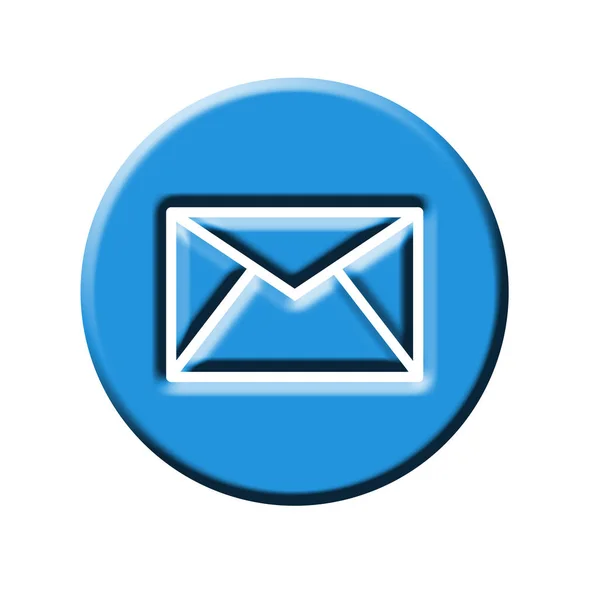 Mail Icono Web Simple —  Fotos de Stock