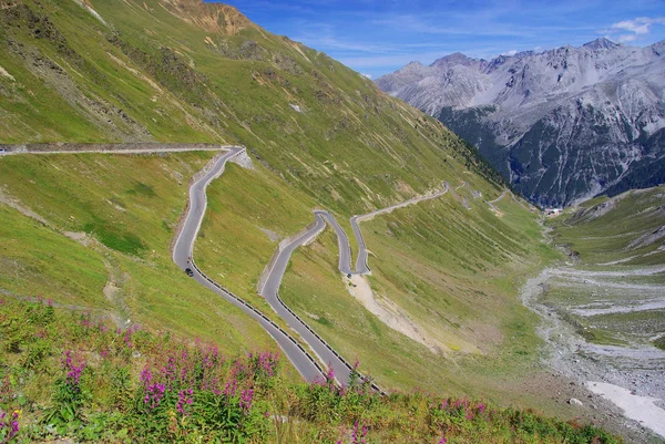 Vue Panoramique Sur Paysage Alpin Majestueux — Photo