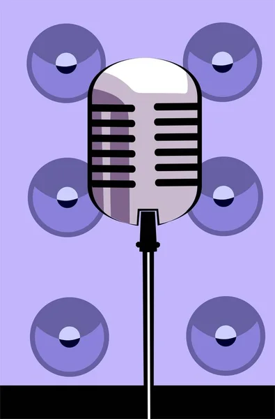 Микрофон Аудио Оборудование Микрофон — стоковое фото