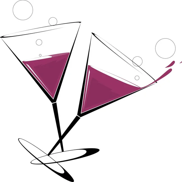 Vector Illustration Cocktail — Stock Photo, Image