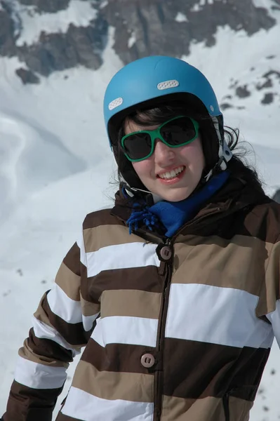 Teenage Boy Ski Helmet — Stock Photo, Image