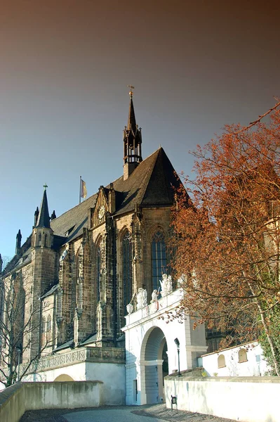 Slott Kyrka Altenburg Resor Och Arkitektur Koncept — Stockfoto