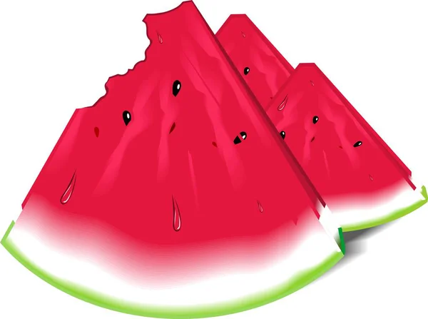 Vattenmelon Sommarfrukter — Stockfoto