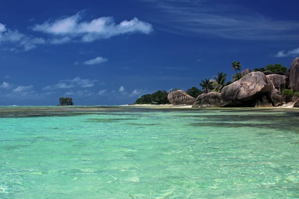 Seychelles Océan Indien Mahe Île Avec Vue Sur Île Eden — Photo