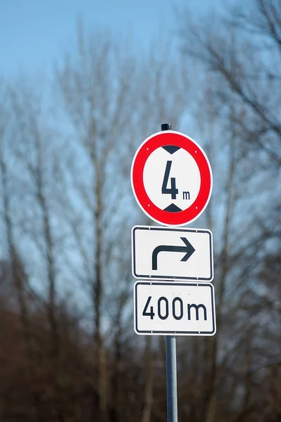 Närbild Trafikskylten — Stockfoto