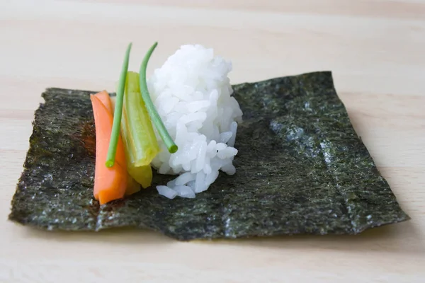 Sushi Asiatisches Essen Mit Fisch — Stockfoto