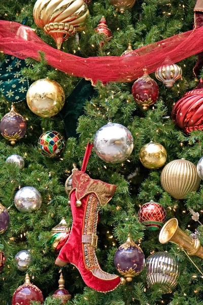 Elf Boot Christmas Tree — 스톡 사진