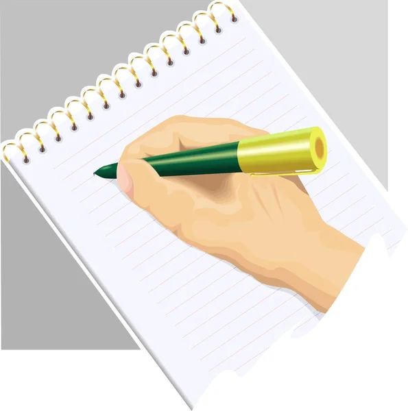 Ołówek Długopis Notatniku — Zdjęcie stockowe