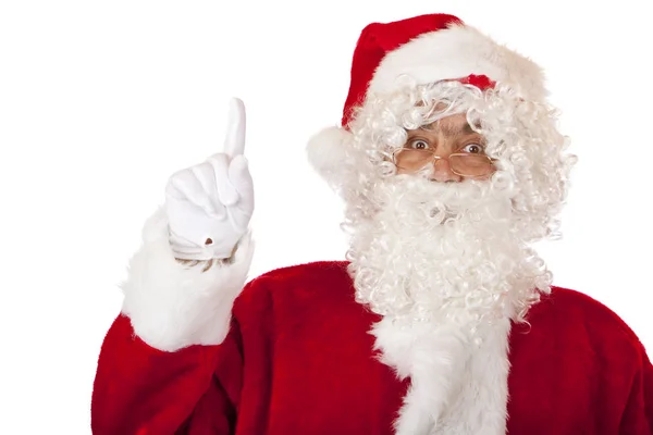 Santa Claus Points Finger Royalty Free Stock Images