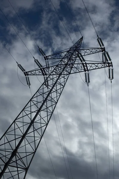 Energía Eléctrica Alto Voltaje —  Fotos de Stock