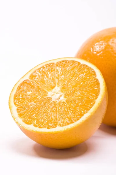 Oranje Fruit Geïsoleerd Witte Achtergrond — Stockfoto