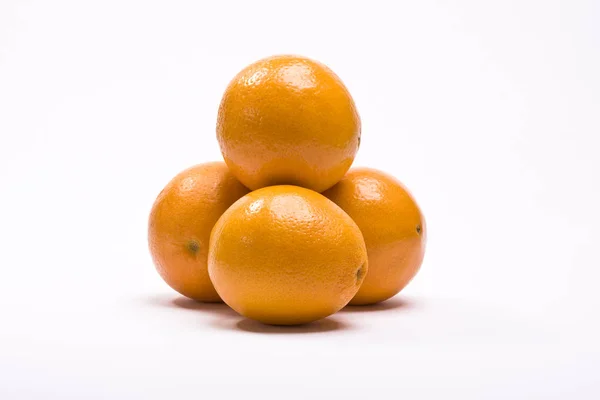 Fruta Naranja Sobre Fondo Blanco —  Fotos de Stock