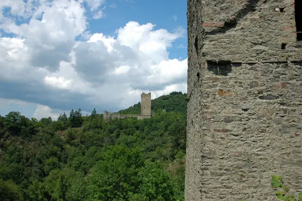 Vista Panoramica Maestosa Architettura Medievale — Foto Stock