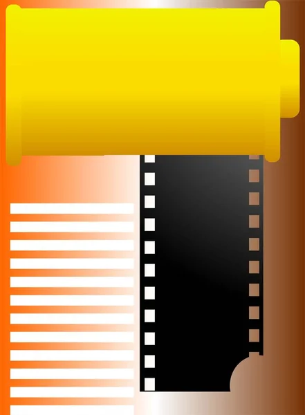 Film Roll Tape Home Cinema — Stock Photo, Image