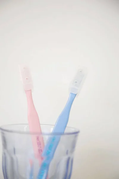 Toothbrush Toothpaste White Background — Stock Photo, Image