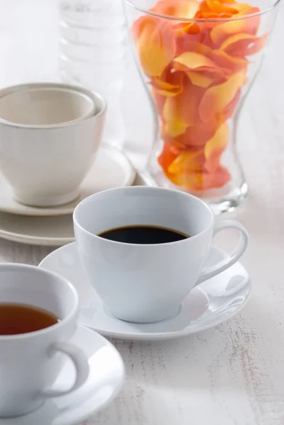 Cup Tea Lemon Coffee Table — Stock Photo, Image